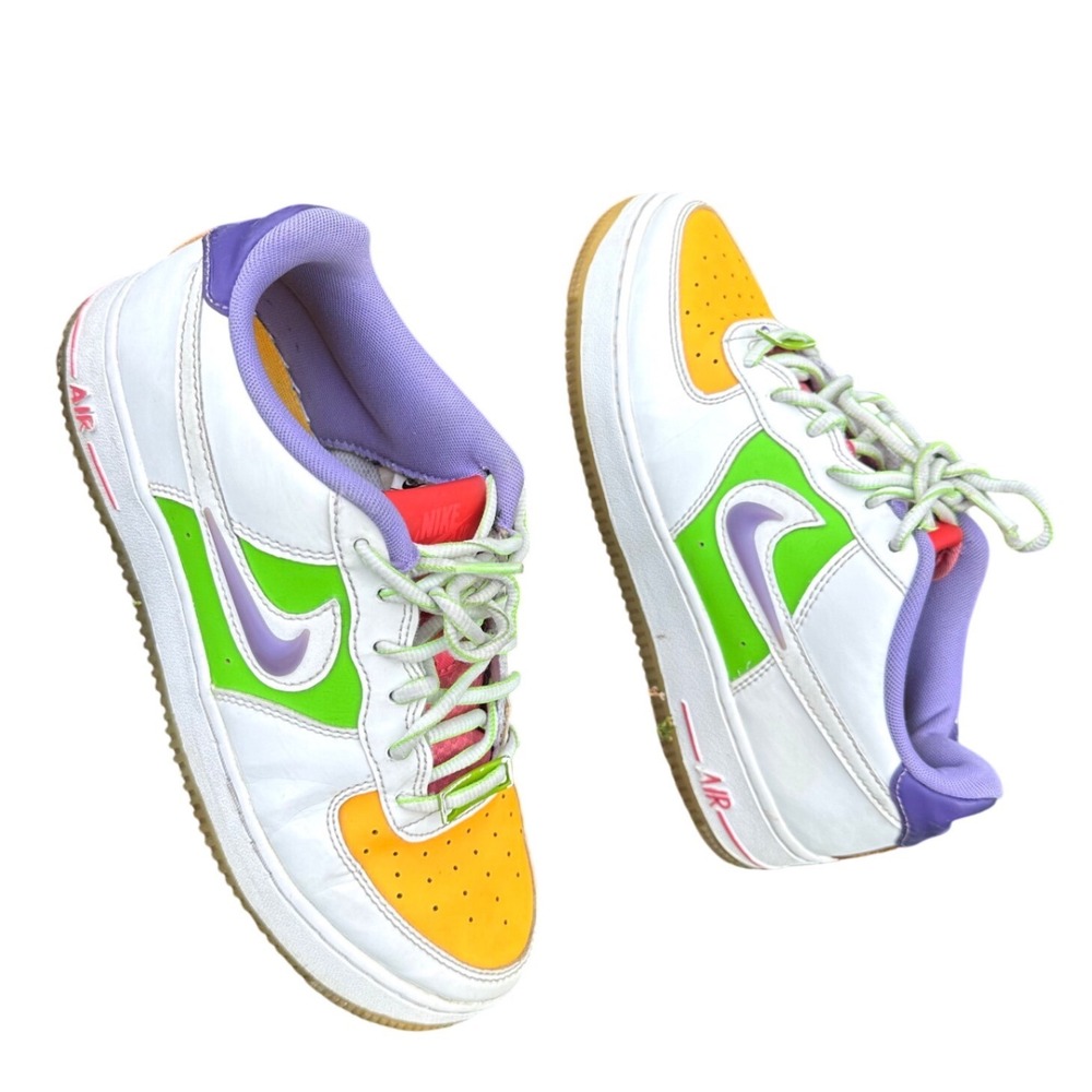 Nike Air Force 1 LV8 1 GS Sneakers‎ Big Kids Size 6Y White Space Purple